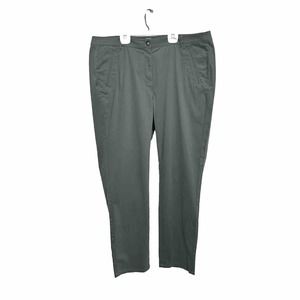 J. Jill Women's Size‎ 18 Chino Pull On Casual Pants Green Cotton Blend